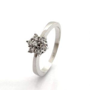 Sortija Oro 18k Con Circonita