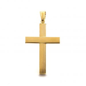 Crucifijo Oro 18k Con Circonita