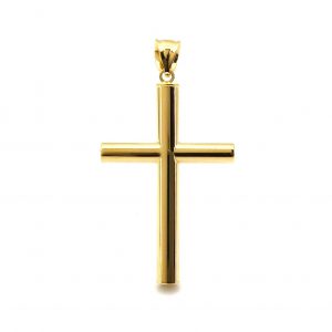 Crucifijo Oro 18k Con Circonita