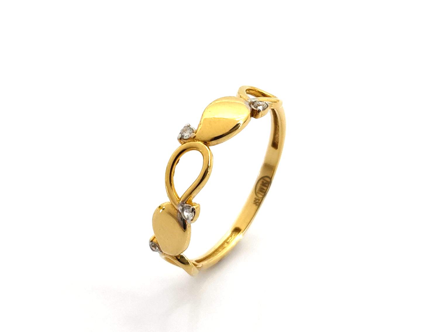 Anillo Oro 18k Con Circonita