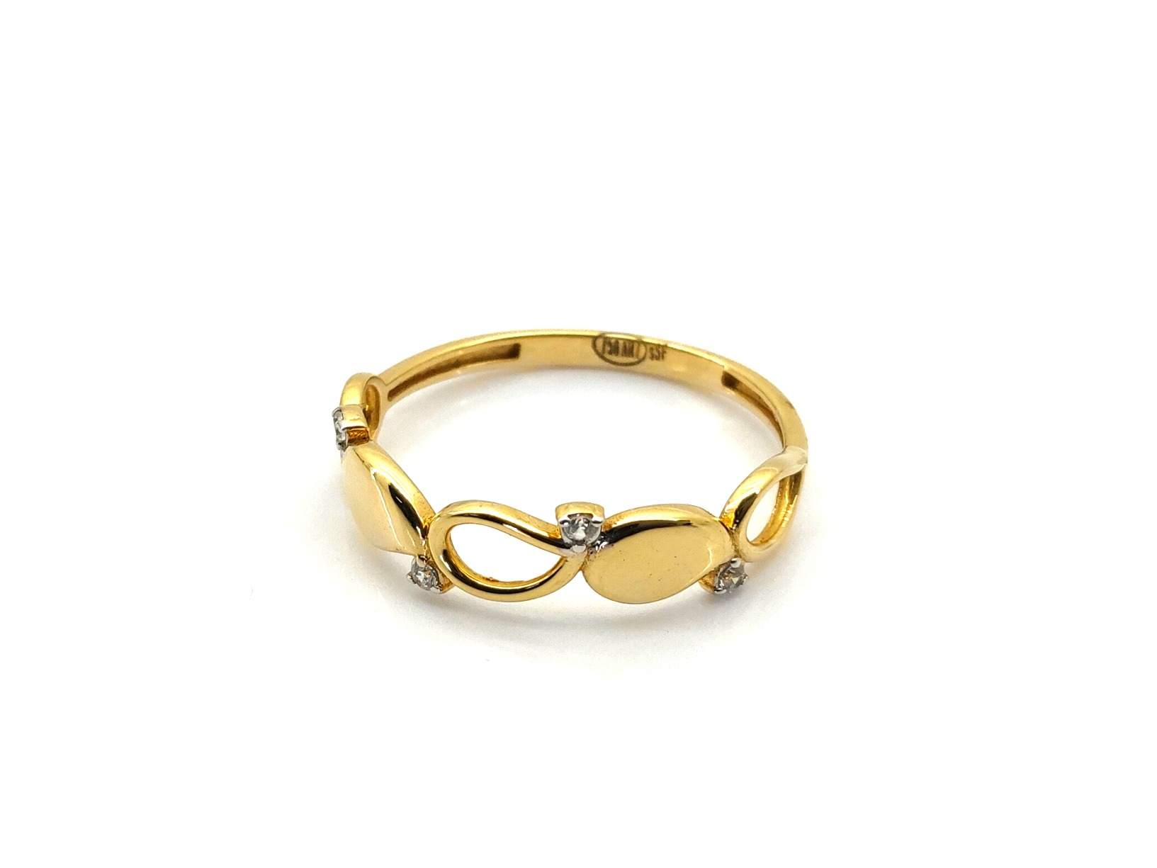Anillo Oro 18k Con Circonita - Imagen 2