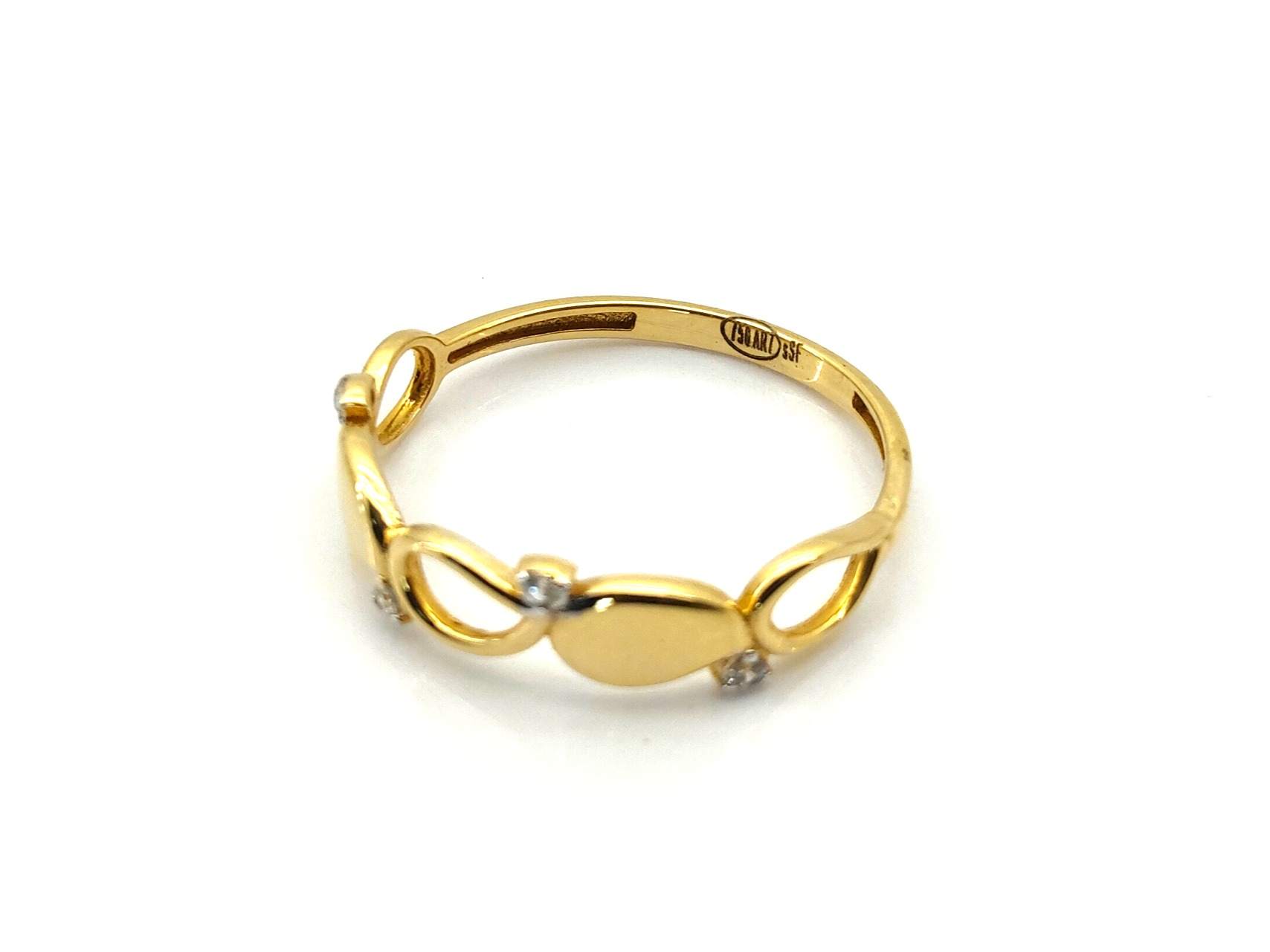Anillo Oro 18k Con Circonita - Imagen 3