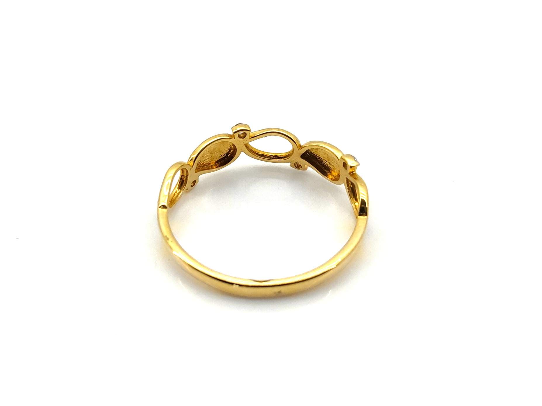 Anillo Oro 18k Con Circonita - Imagen 4