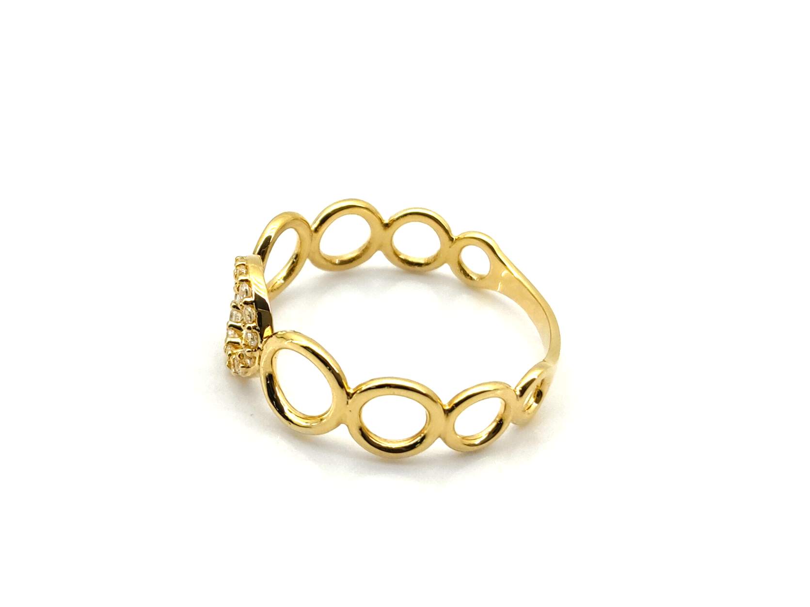 Anillo Oro 18k Con Circonita - Imagen 3