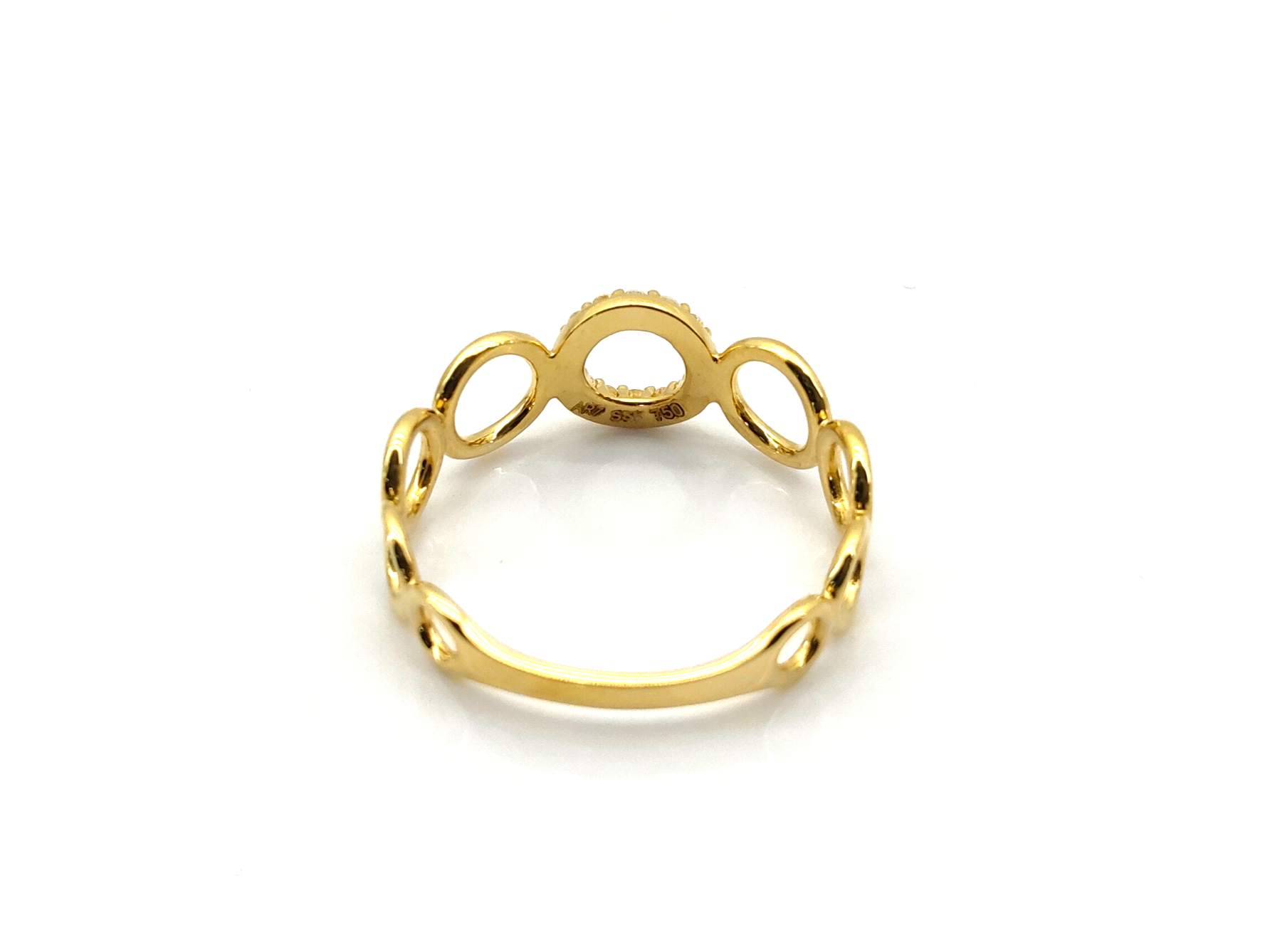 Anillo Oro 18k Con Circonita - Imagen 4
