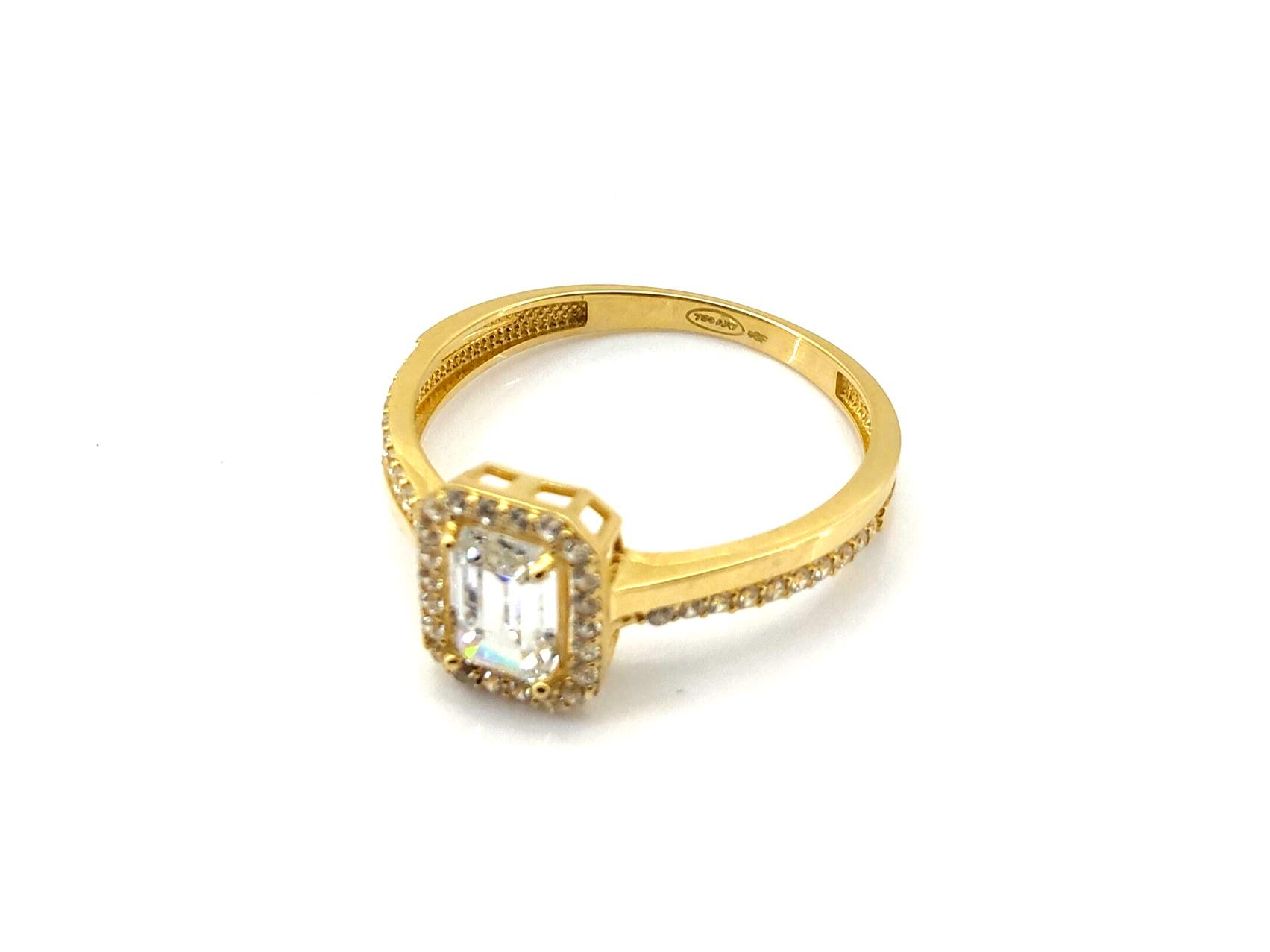 Anillo Oro 18k Con Circonita - Imagen 3