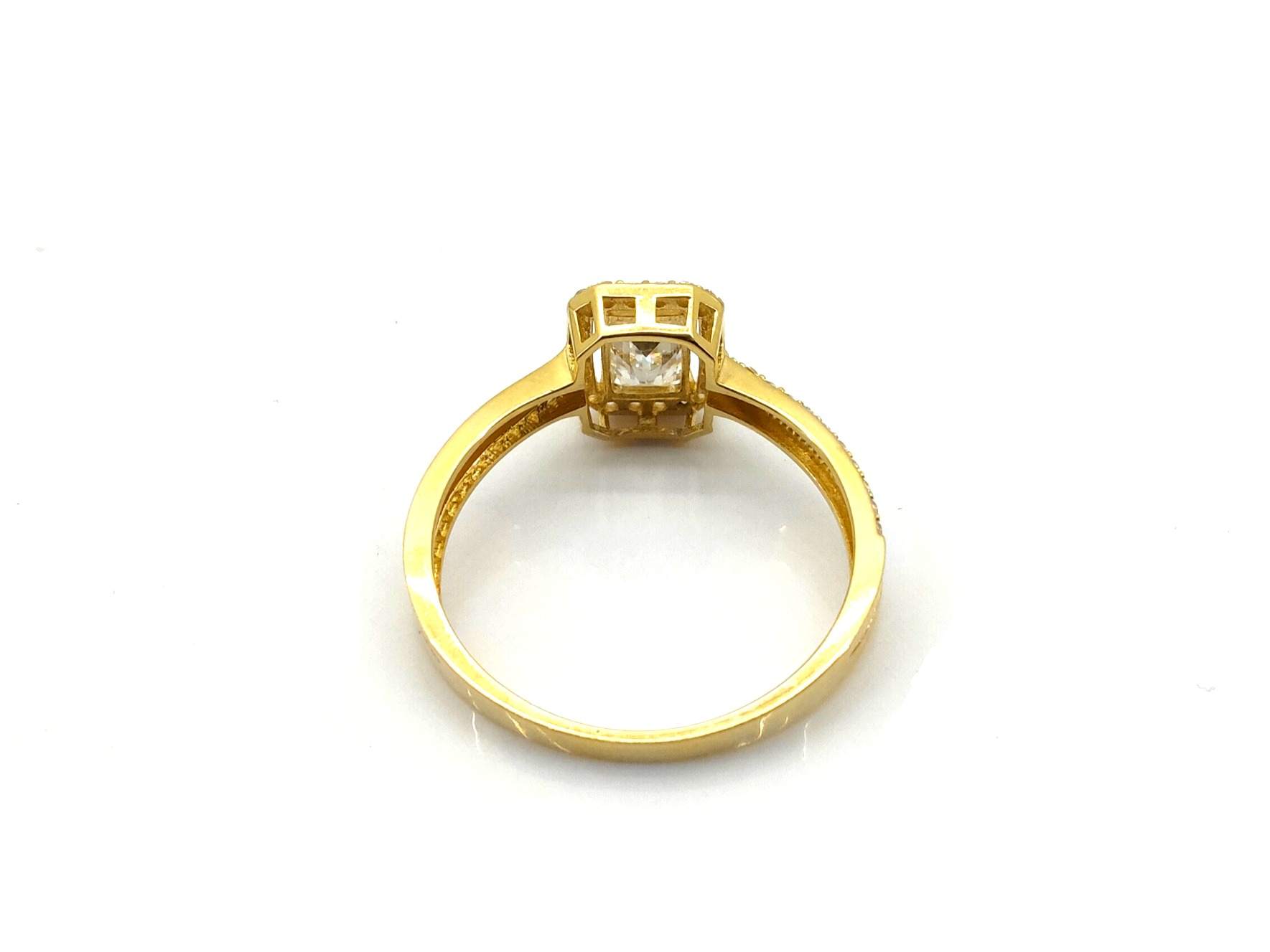 Anillo Oro 18k Con Circonita - Imagen 4