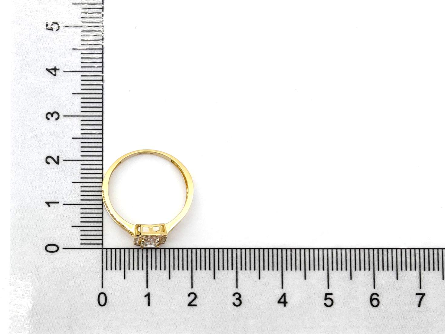 Anillo Oro 18k Con Circonita - Imagen 5