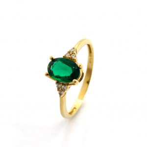 Sortija Oro 18k Con Circonita