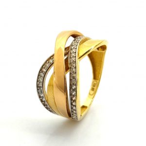 Sortija Oro 18k Con Circonita