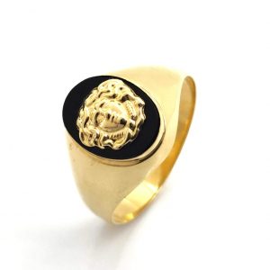 Sello Oro 18k Con Onix