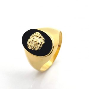Sello Oro 18k Con Onix