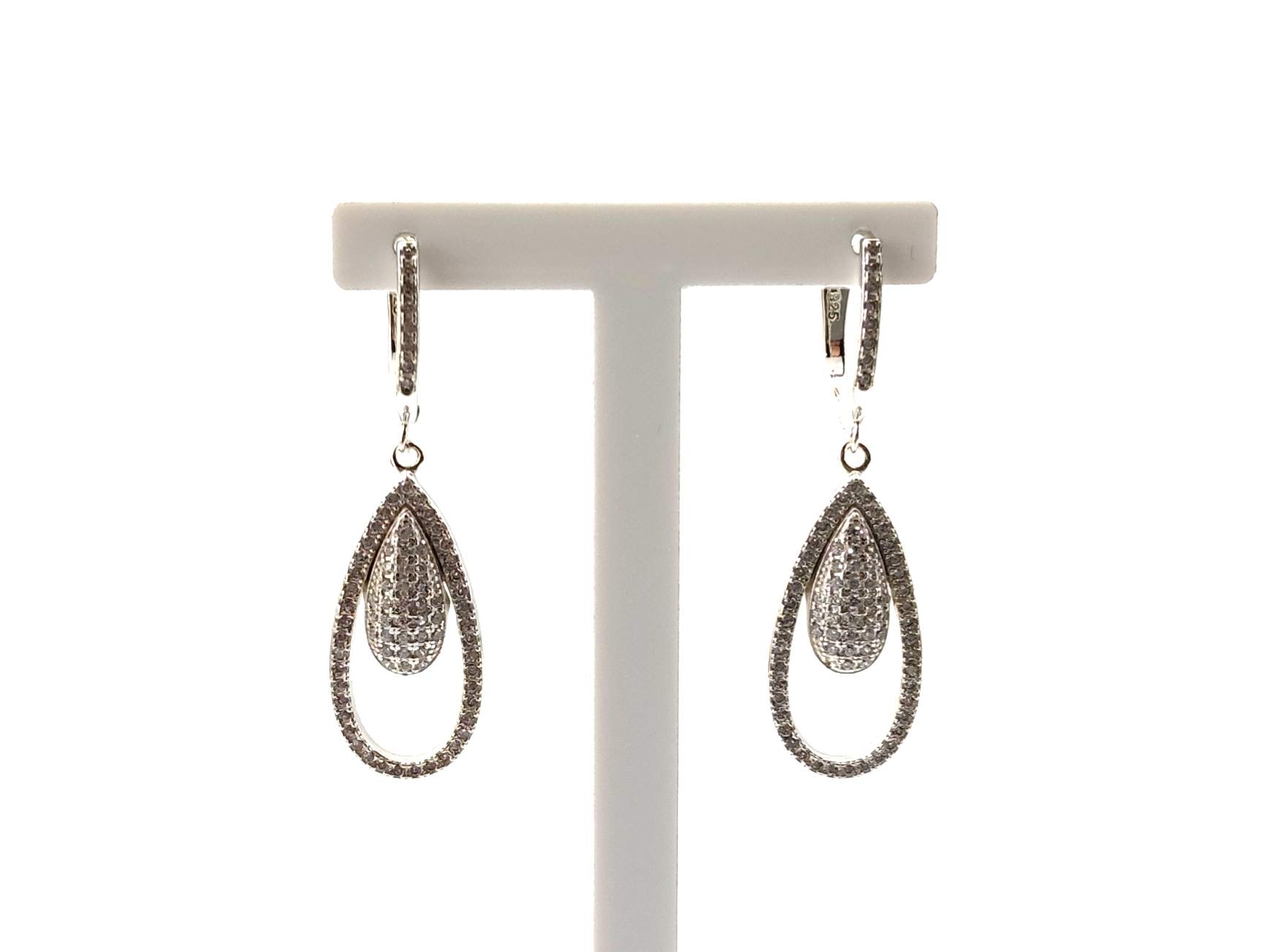 Pendientes Plata 925mm Con Circonita