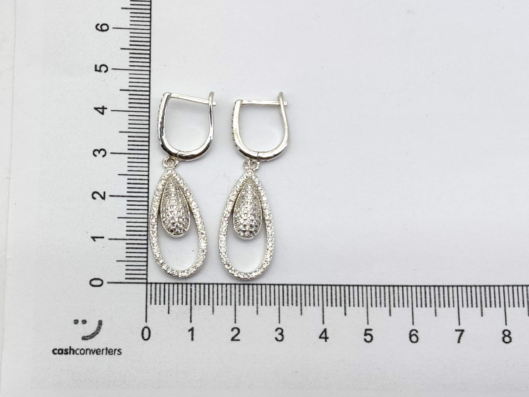 Pendientes Plata 925mm Con Circonita - Imagen 4