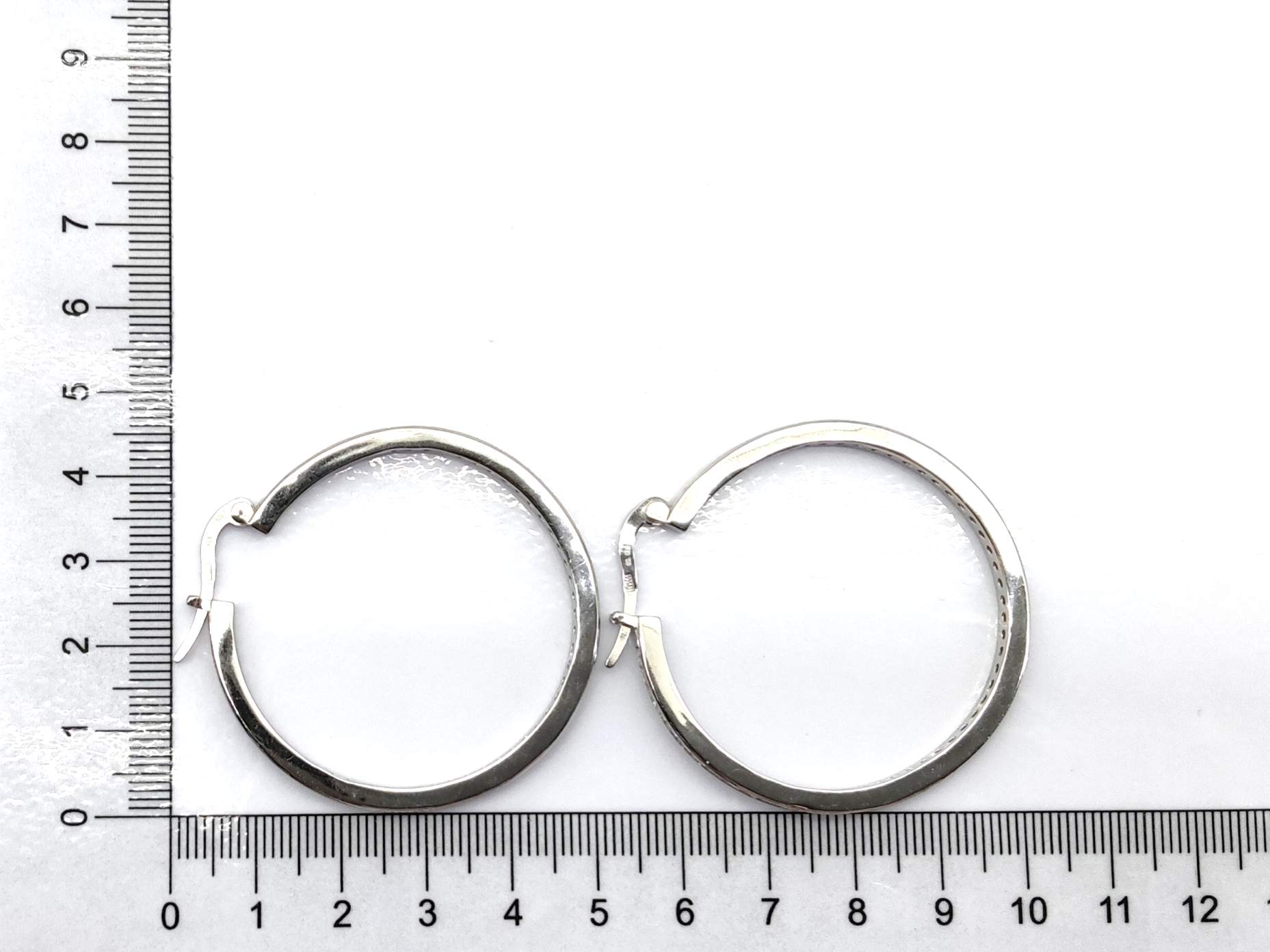 Argollas Plata 925mm Con Circonita - Imagen 4