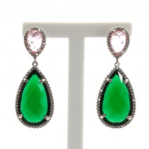 Pendientes Plata 925mm Con Circonita