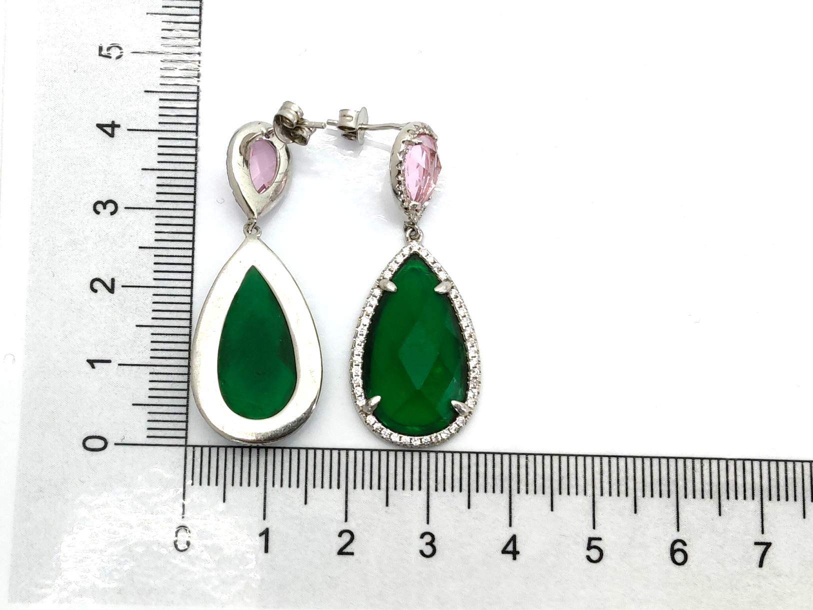 Pendientes Plata 925mm Con Circonita - Imagen 4