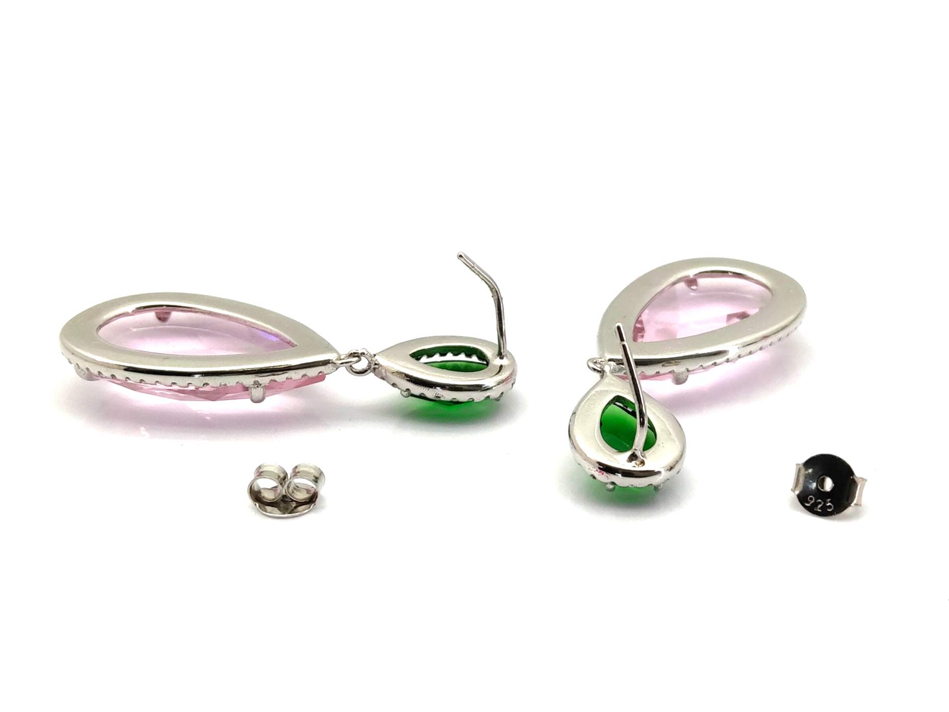 Pendientes Plata 925mm Con Circonita - Imagen 3