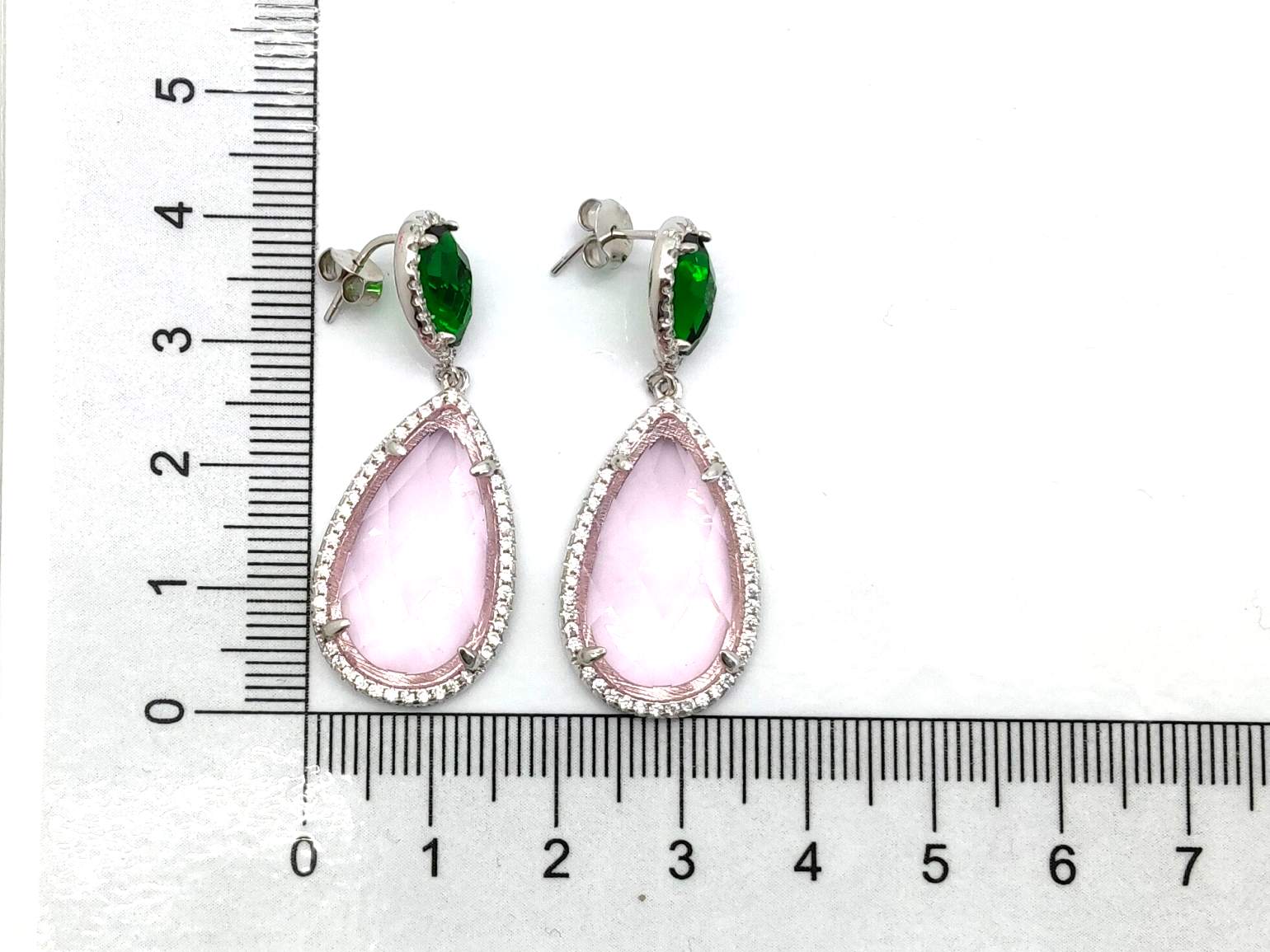 Pendientes Plata 925mm Con Circonita - Imagen 4
