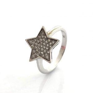 Anillo Plata 925mm Con Circonita