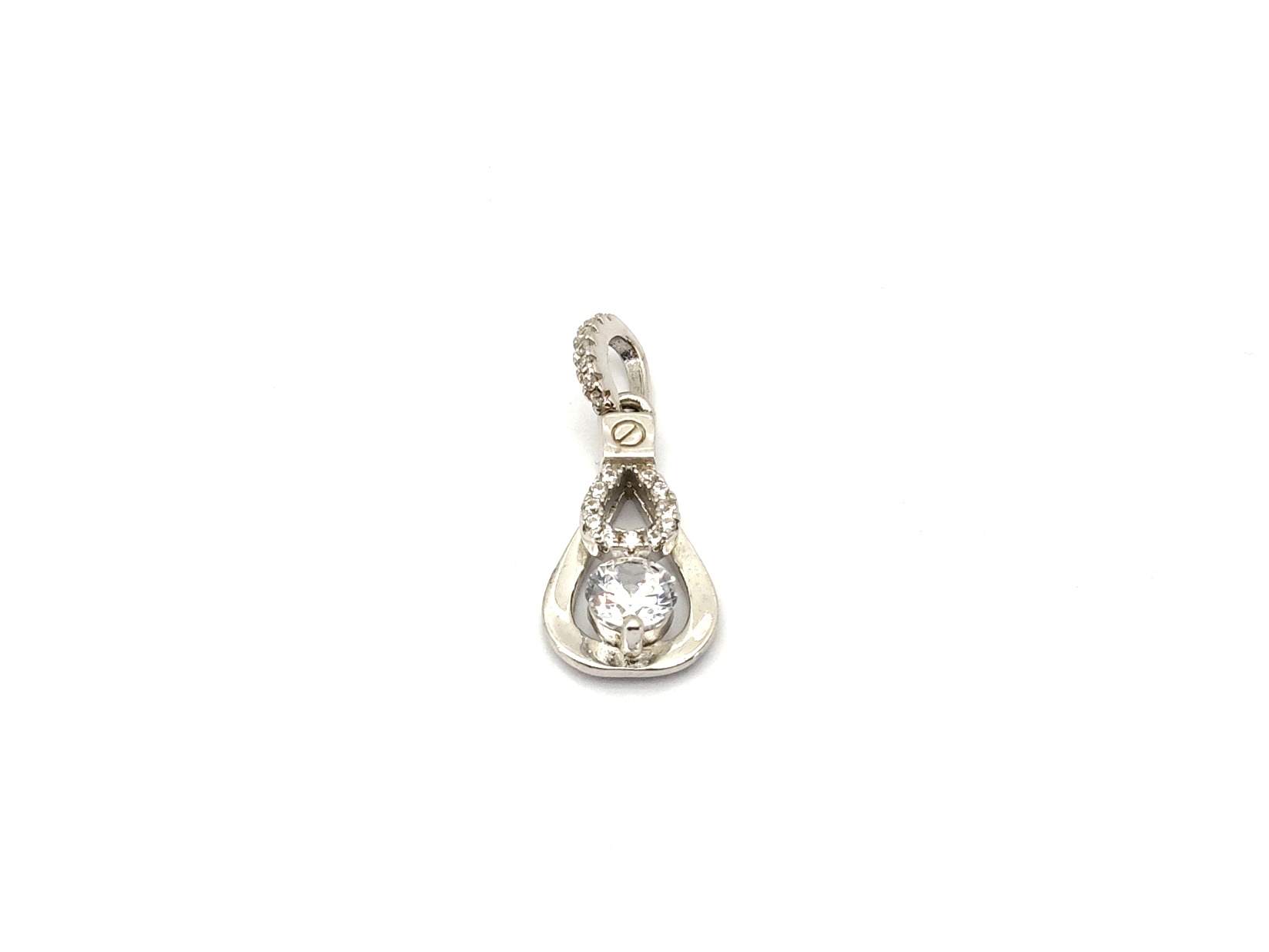 Colgante Plata 925mm Con Circonita