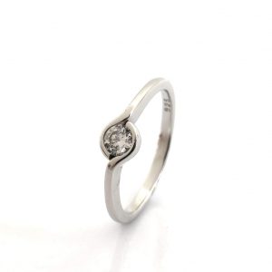 Anillo Plata 925mm Con Circonita