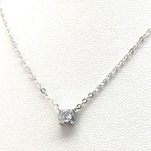 Gargantilla Plata 925mm Con Circonita 22cm