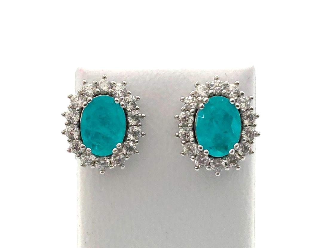 Pendientes Plata 925mm Con Circonita