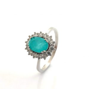 Anillo Plata 925mm Con Circonita