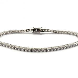 Pulsera Plata 925mm Con Circonita