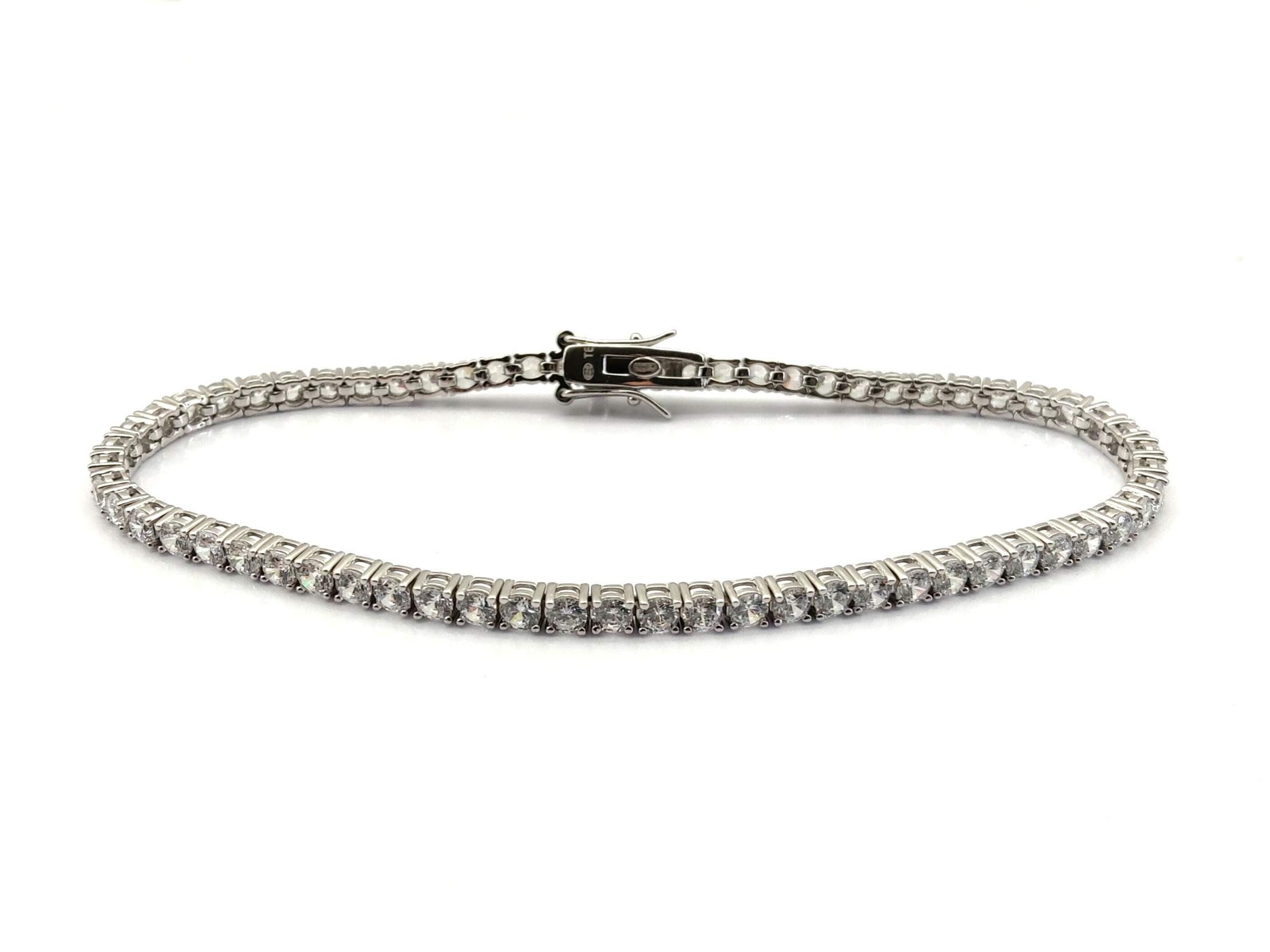 Pulsera Plata 925mm Con Circonita