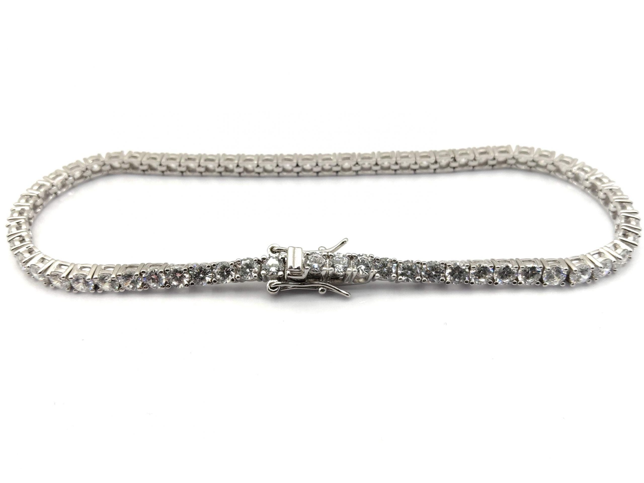 Pulsera Plata 925mm Con Circonita - Imagen 4