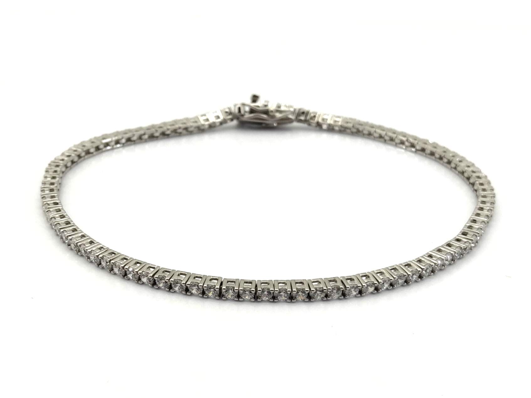 Pulsera Plata 925mm Con Circonita