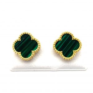 Pendientes Plata 925mm Con Malaquita