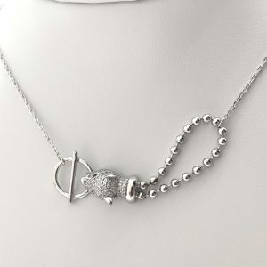 Gargantilla Plata 925mm Con Circonita 22cm