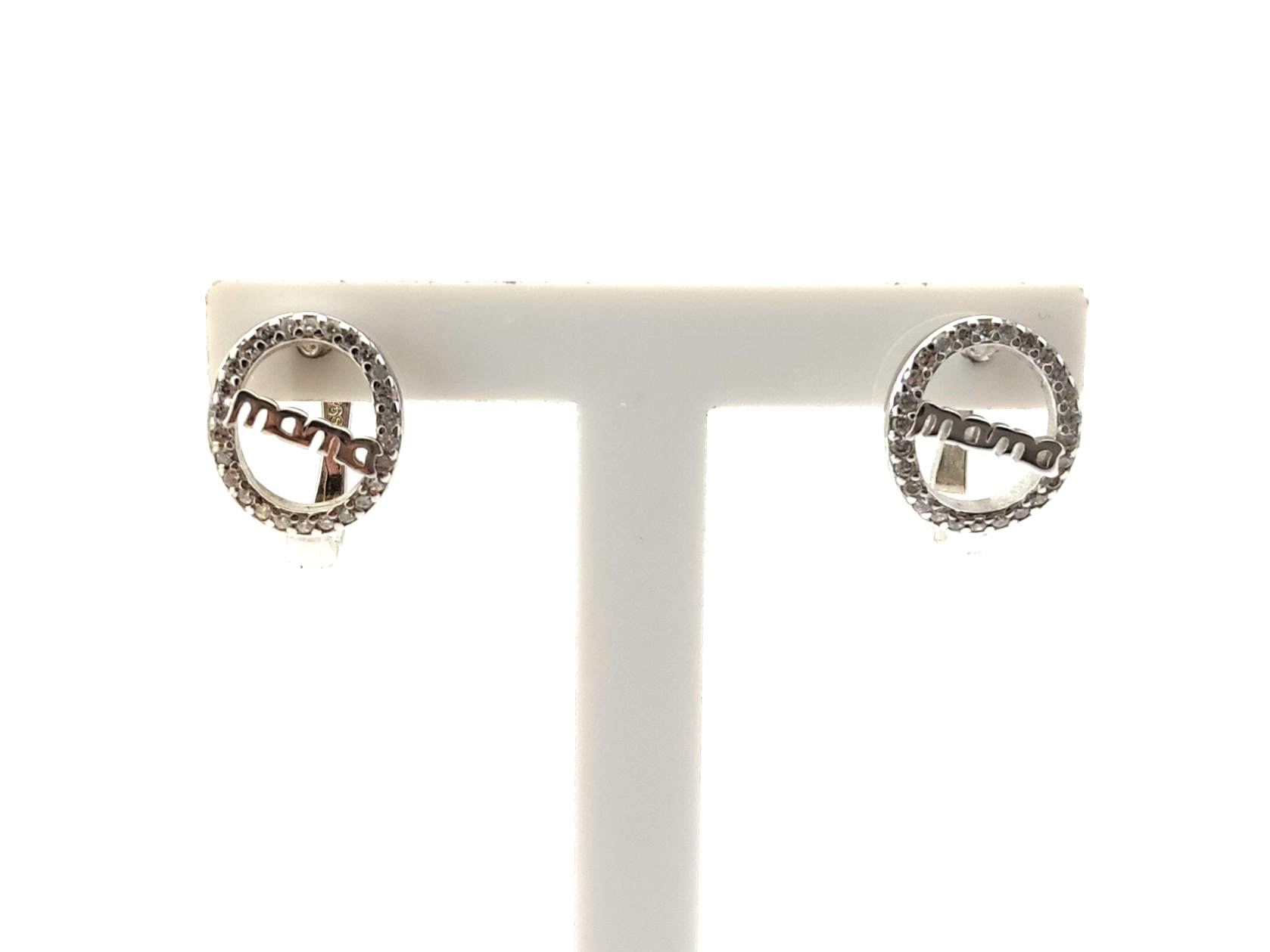 Pendientes Plata 925mm Con Circonita