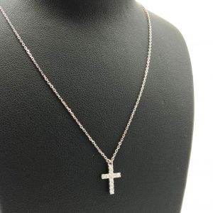 Gargantilla Oro 18k Con Diamante 22cm
