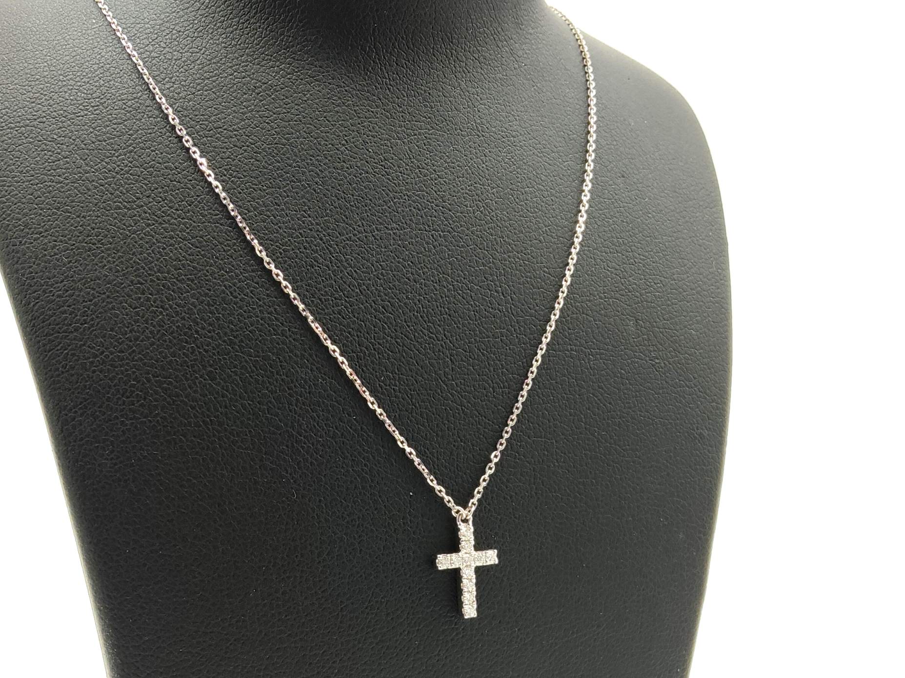 Gargantilla Oro 18k Con Diamante 22cm