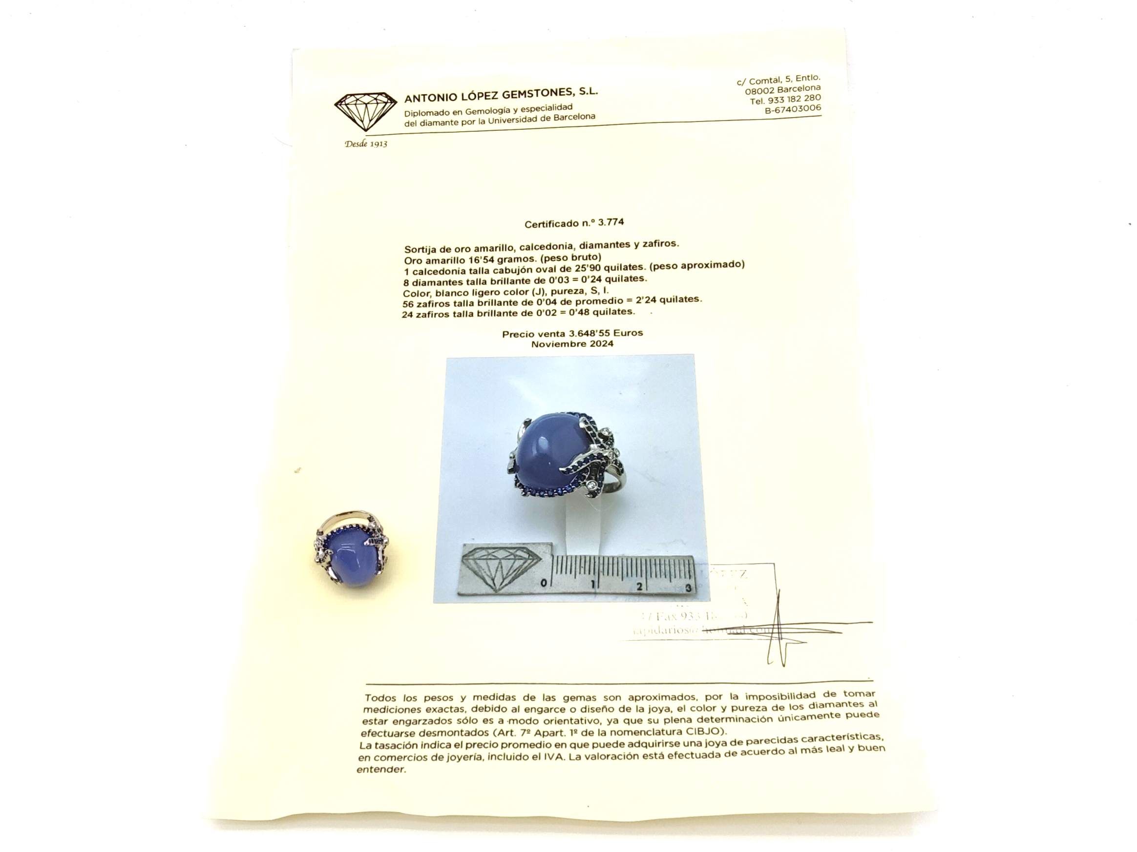 Sortija Oro 18k Con Diamante - Imagen 7