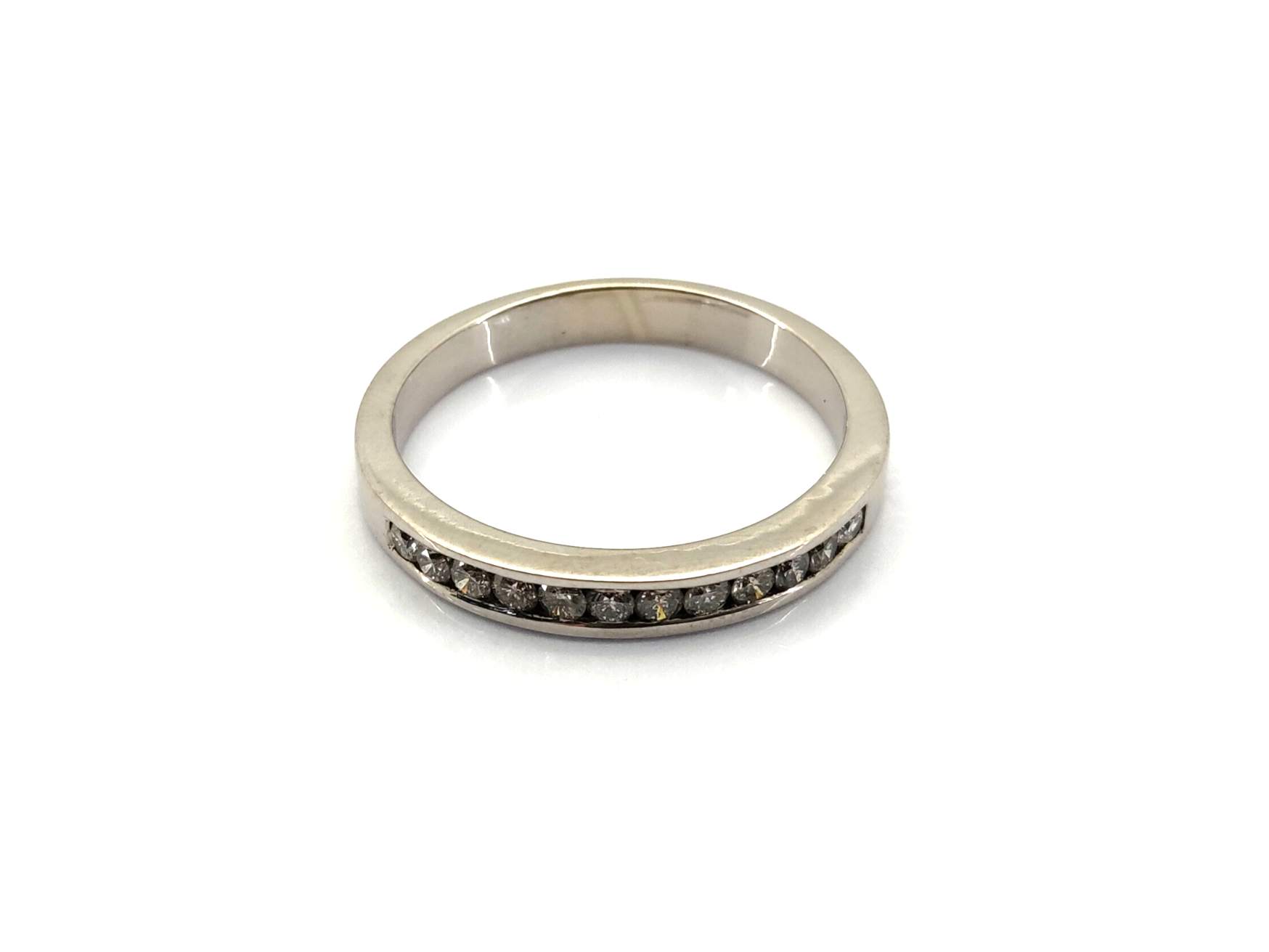 Alianza Oro 18k Con Diamante - Imagen 2