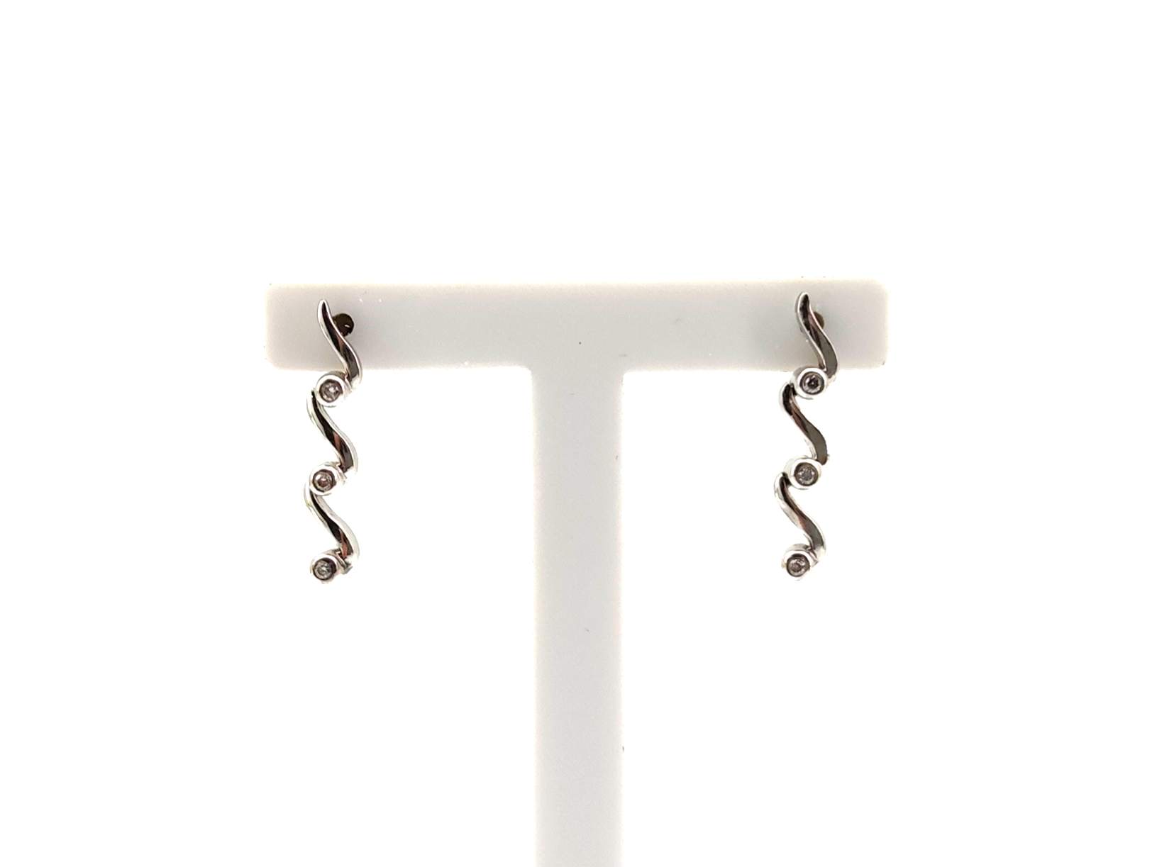 Pendientes Oro 18k Con Diamante