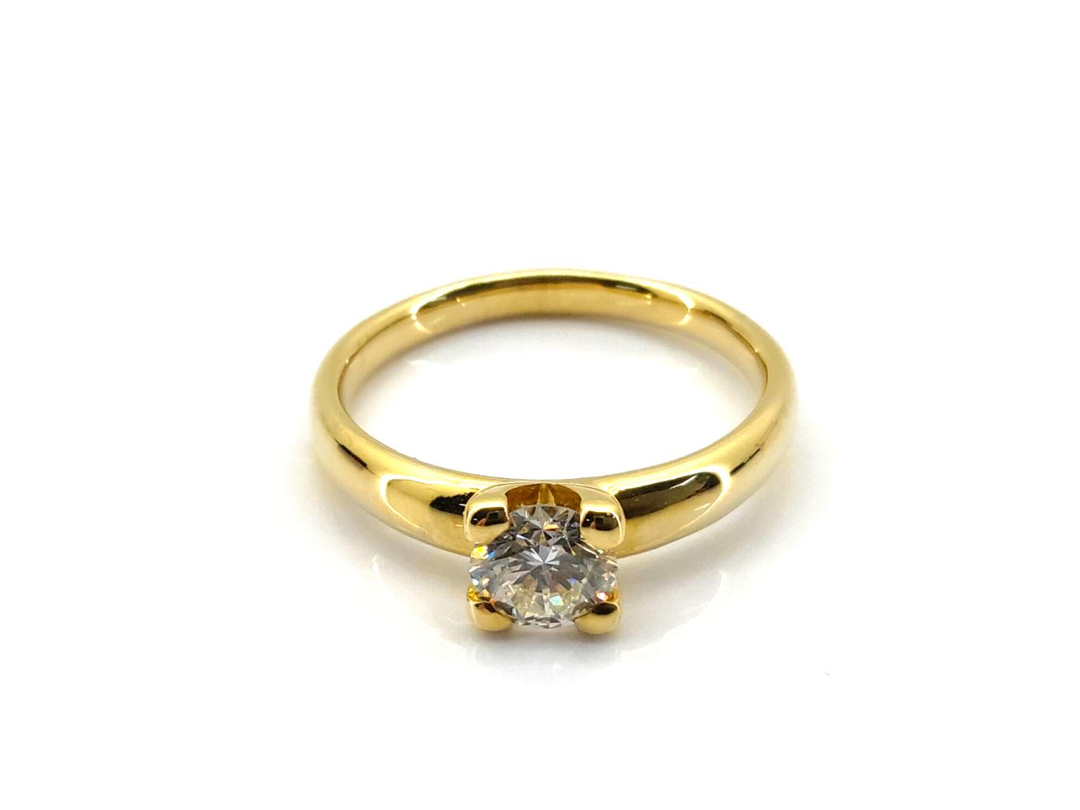 Sortija Oro 18k Con Diamante - Imagen 2