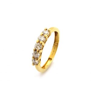 Sortija Oro 18k Con Diamante