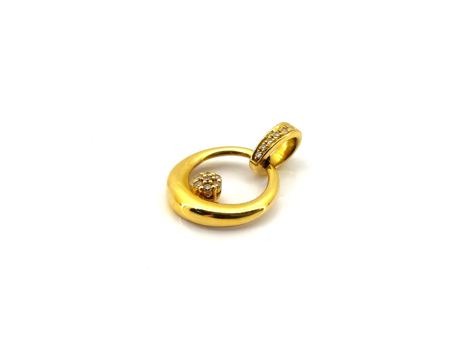 Colgante Oro 18k Con Circonita - Imagen 2