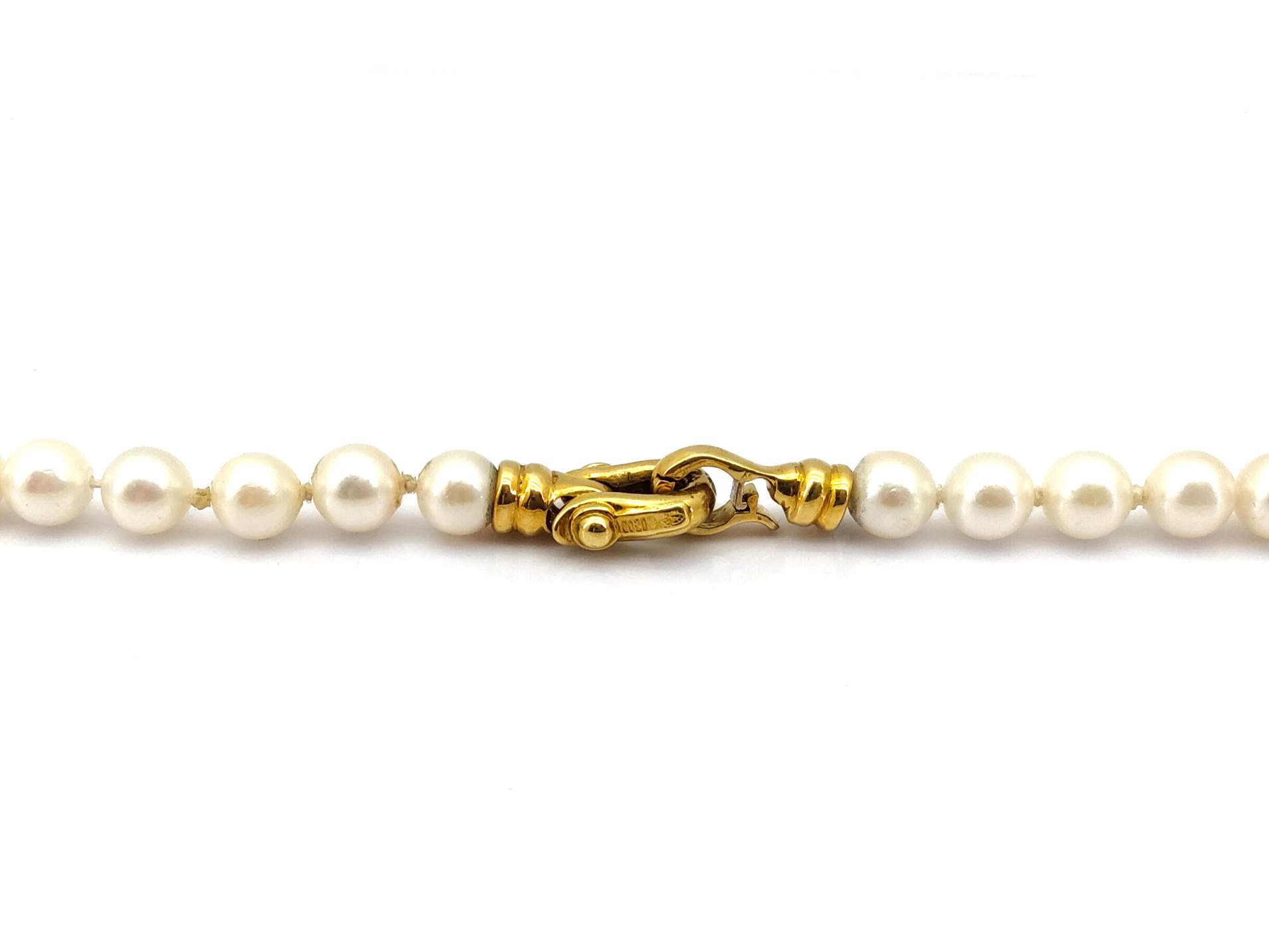 Collar Oro 18k Con Perla 22cm - Imagen 3