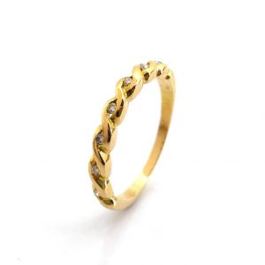 Sortija Oro 18k Con Diamante