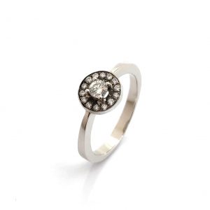 Sortija Oro 18k Con Diamante