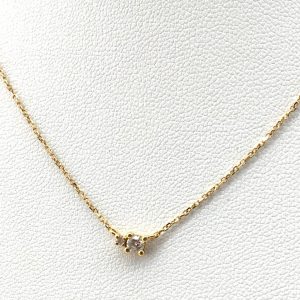 Cadena Oro 18k Con Diamante 22cm