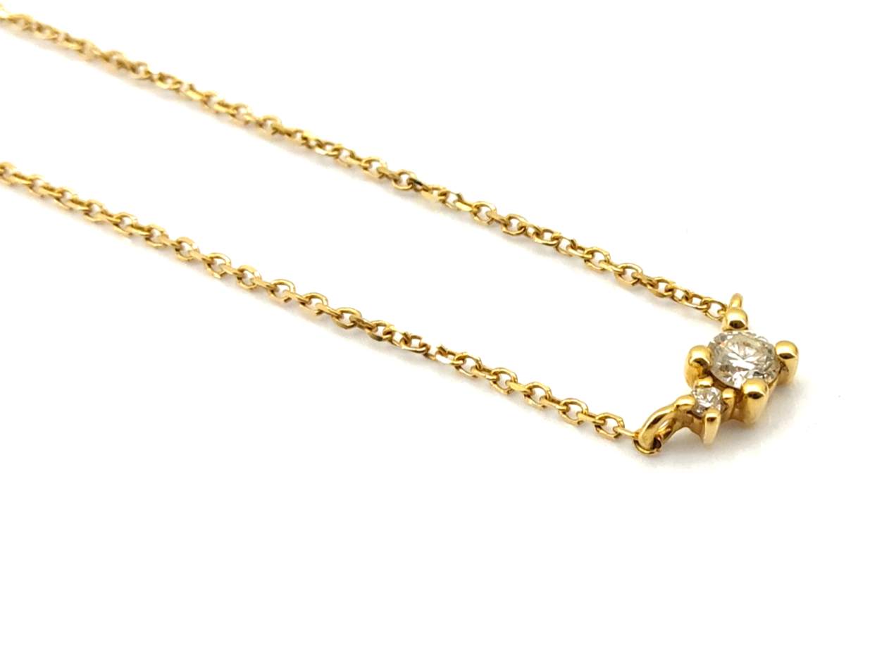 Cadena Oro 18k Con Diamante 22cm - Imagen 3