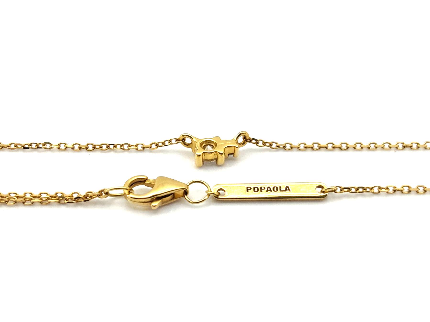 Cadena Oro 18k Con Diamante 22cm - Imagen 4